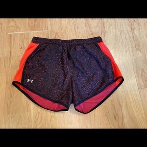 Under Armour black/pink athletic shorts.